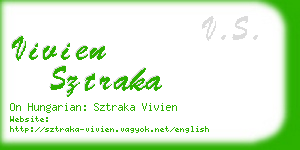 vivien sztraka business card